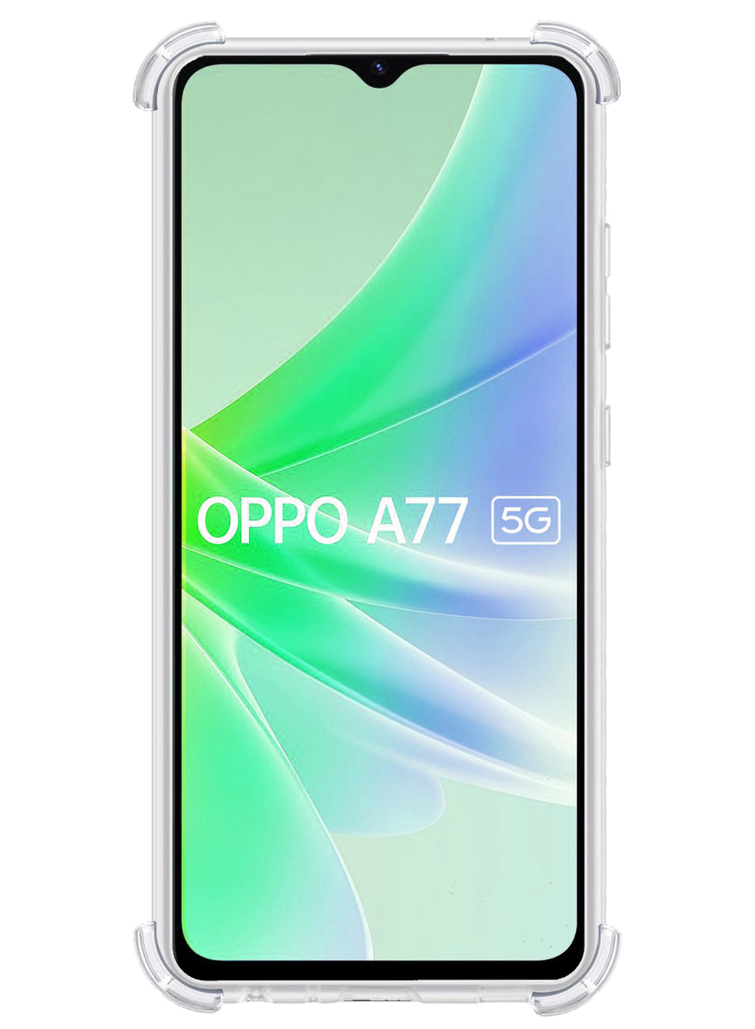 NoXx Hoes Geschikt voor OPPO A77 Hoesje Siliconen Cover Shock Proof Back Case Shockproof Hoes - Transparant - 2x