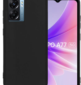 BASEY. BASEY. OPPO A77 Hoesje Siliconen - Zwart