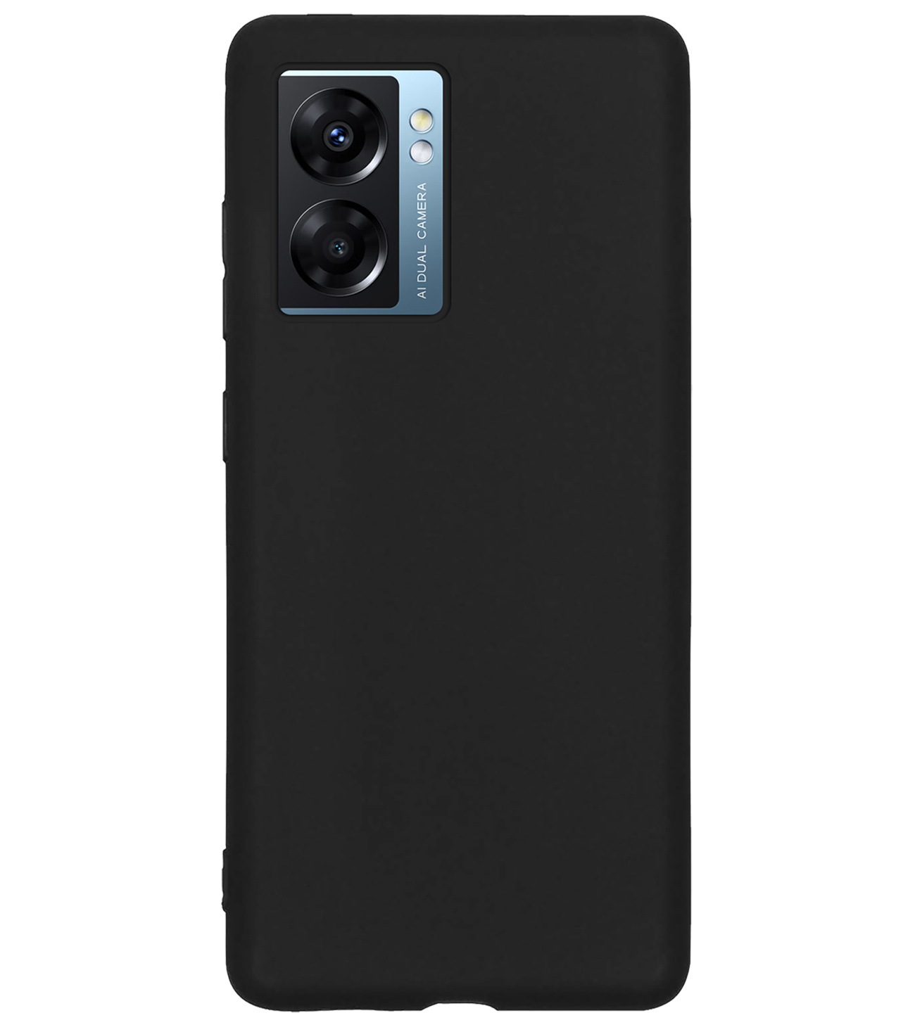 BASEY. Hoes Geschikt voor OPPO A77 Hoesje Siliconen Back Cover Case - Hoesje Geschikt voor OPPO A77 Hoes Cover Hoesje - Zwart