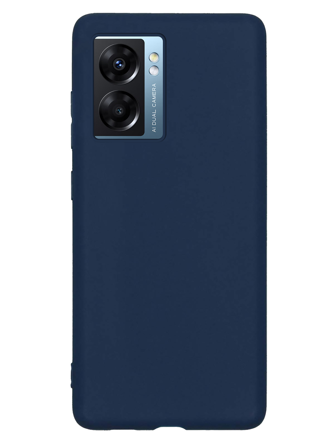 Nomfy Hoesje Geschikt voor OPPO A77 Hoesje Siliconen Cover Case - Hoes Geschikt voor OPPO A77 Hoes Back Case - Donkerblauw
