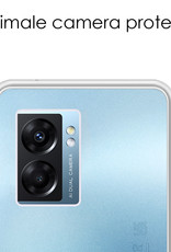 NoXx Hoes Geschikt voor OPPO A77 Hoesje Cover Siliconen Back Case Hoes Met 2x Screenprotector - Transparant