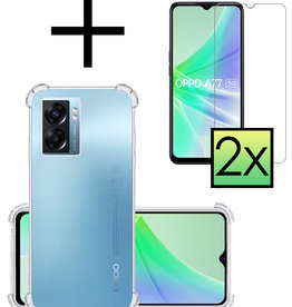 NoXx NoXx OPPO A77 Hoesje Shockproof Met 2x Screenprotector