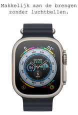 BASEY. Screenprotector Geschikt voor Apple Watch Ultra Screenprotector Tempered Glass Beschermglas - Screenprotector Geschikt voor Apple Watch Ultra (49 mm) Screen Protector