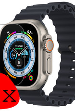 BASEY. Screenprotector Geschikt voor Apple Watch Ultra Screenprotector Tempered Glass Beschermglas - Screenprotector Geschikt voor Apple Watch Ultra (49 mm) Screen Protector - 2 Stuks