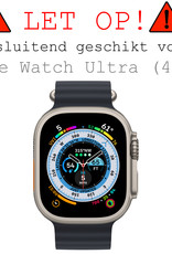 BASEY. Screenprotector Geschikt voor Apple Watch Ultra Screenprotector Tempered Glass Beschermglas - Screenprotector Geschikt voor Apple Watch Ultra (49 mm) Screen Protector - 2 Stuks