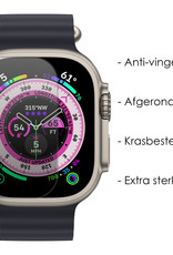 Geschikt voor Apple Watch Ultra Screenprotector Tempered Glass Gehard Glas Beschermglas - 2x