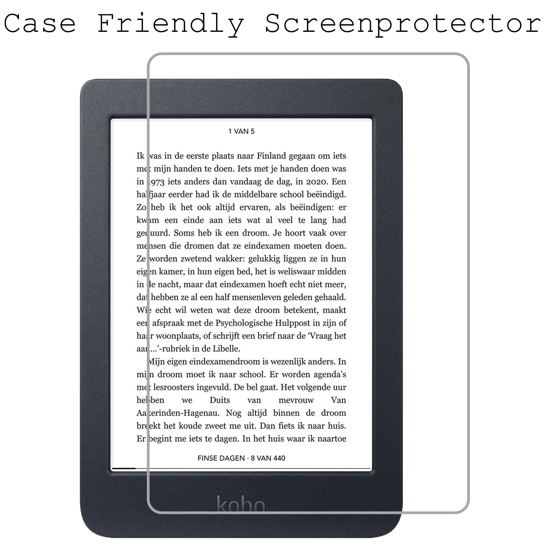 BASEY. Screenprotector Geschikt voor Kobo Nia Screenprotector Tempered Glass - Screenprotector Geschikt voor Kobo Nia Screen Protector