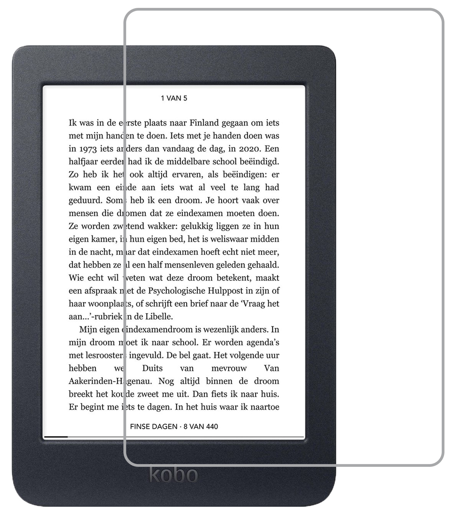 NoXx Screenprotector Geschikt voor Kobo Nia Screenprotector Bescherm Glas Tempered Glass Screen Protector