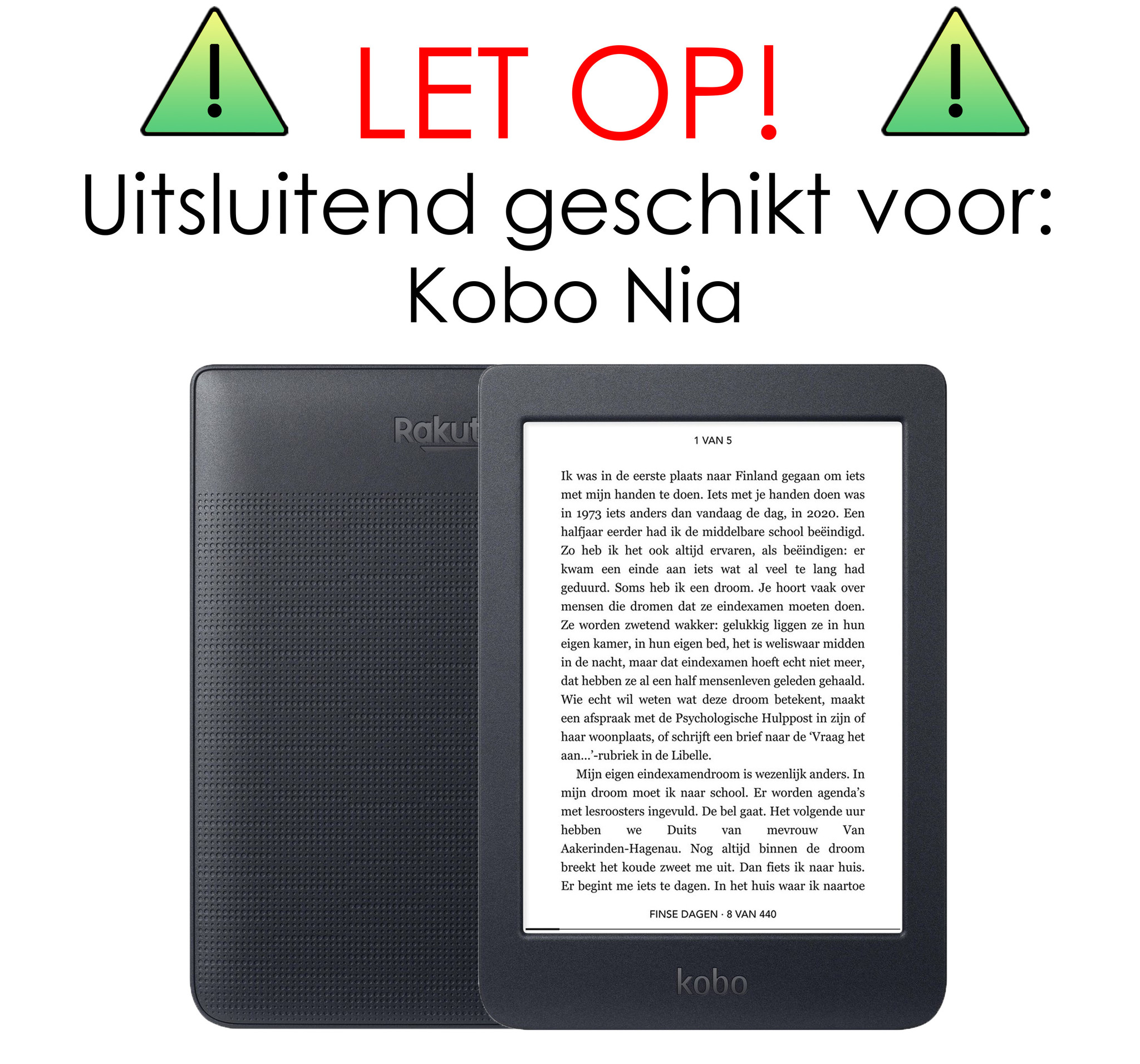 NoXx Screenprotector Geschikt voor Kobo Nia Screenprotector Bescherm Glas Tempered Glass Screen Protector - 3x