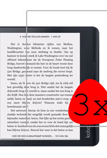 BASEY. Screenprotector Geschikt voor Kobo Sage Screenprotector Tempered Glass - Screenprotector Geschikt voor Kobo Sage Screen Protector - 3 Stuks