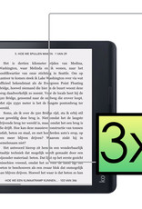 NoXx Screenprotector Geschikt voor Kobo Sage Screenprotector Bescherm Glas Tempered Glass Screen Protector - 3x