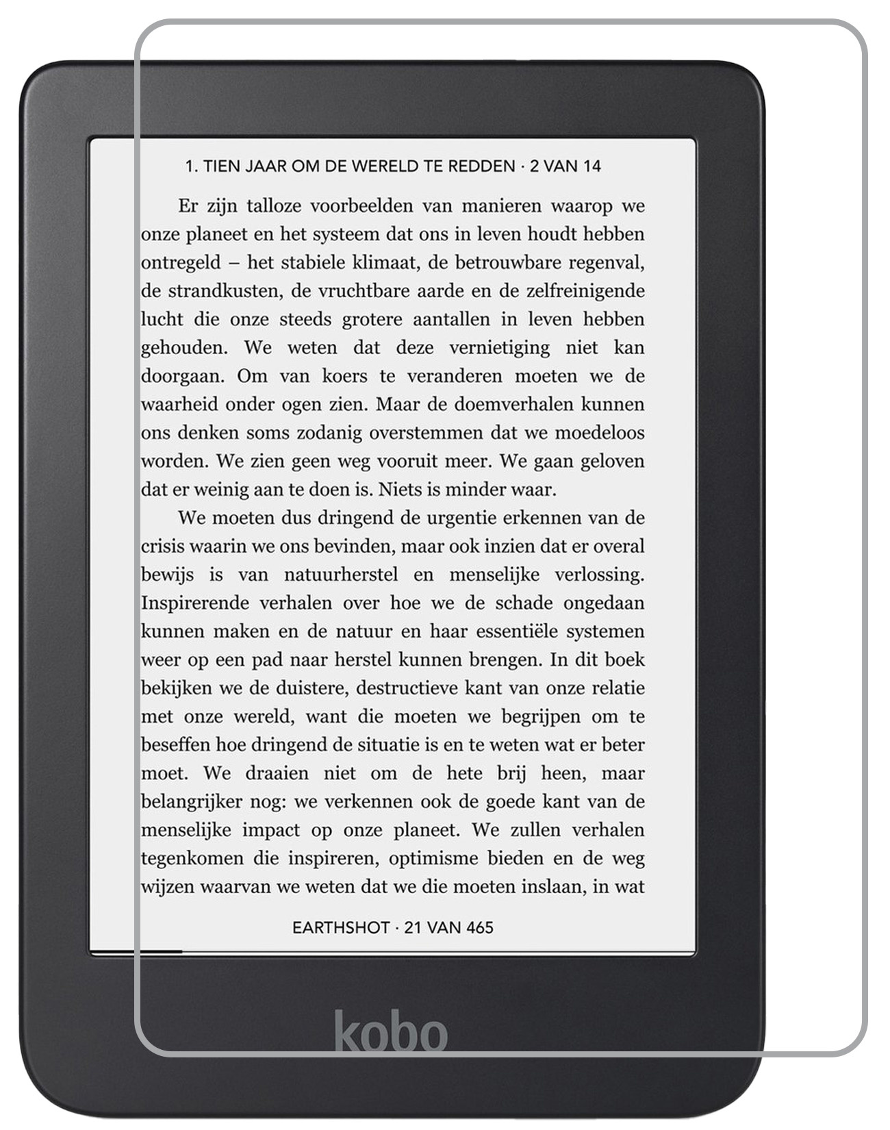 BASEY. Screenprotector Geschikt voor Kobo Clara 2E Screenprotector Tempered Glass - Screenprotector Geschikt voor Kobo Clara 2E Screen Protector