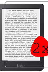 BASEY. Screenprotector Geschikt voor Kobo Clara 2E Screenprotector Tempered Glass - Screenprotector Geschikt voor Kobo Clara 2E Screen Protector - 2 Stuks