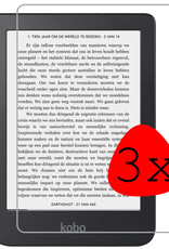 BASEY. Screenprotector Geschikt voor Kobo Clara 2E Screenprotector Tempered Glass - Screenprotector Geschikt voor Kobo Clara 2E Screen Protector - 3 Stuks