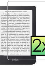 NoXx Screenprotector Geschikt voor Kobo Clara 2E Screenprotector Bescherm Glas Tempered Glass Screen Protector - 2x