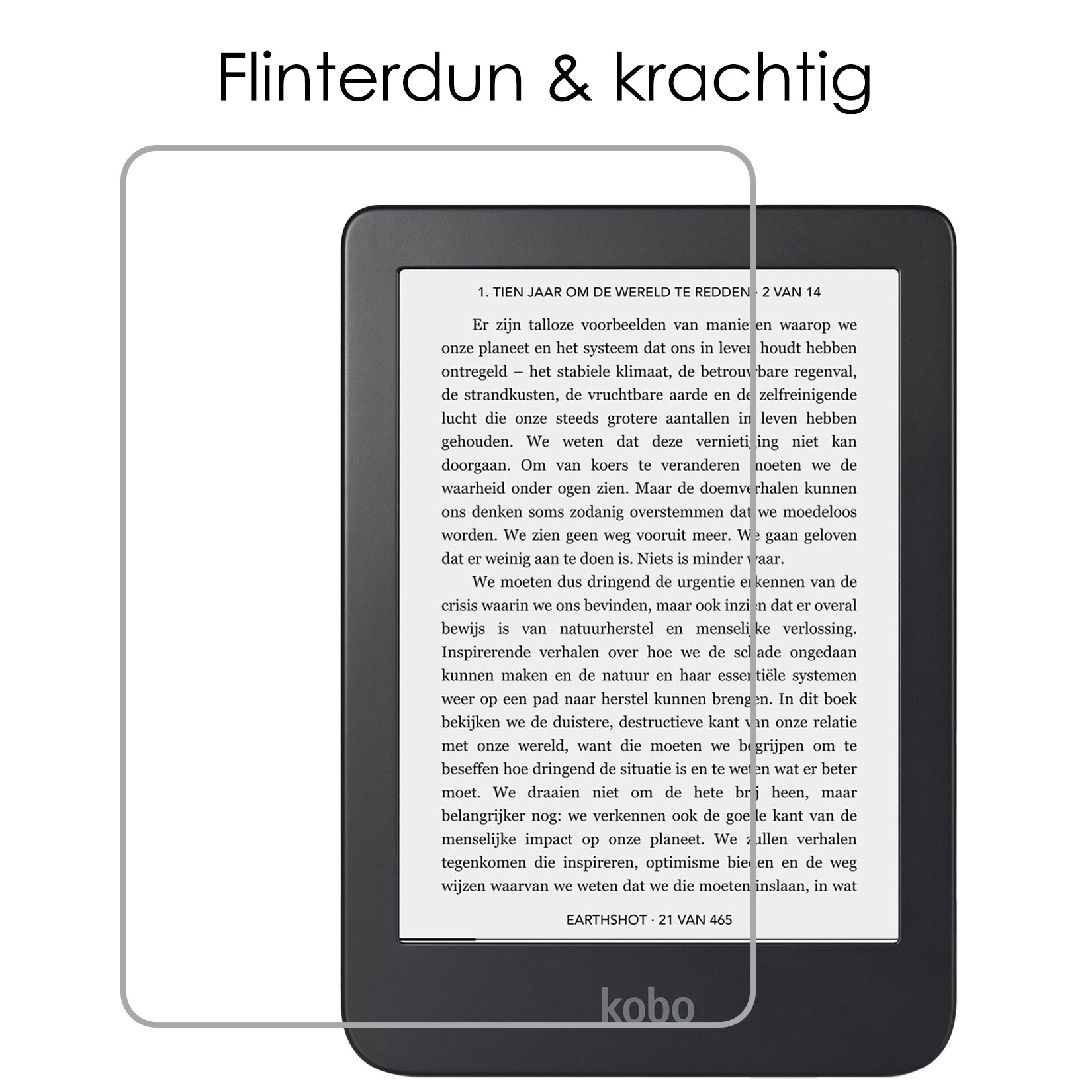 NoXx Screenprotector Geschikt voor Kobo Clara 2E Screenprotector Bescherm Glas Tempered Glass Screen Protector - 2x