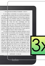 NoXx Screenprotector Geschikt voor Kobo Clara 2E Screenprotector Bescherm Glas Tempered Glass Screen Protector - 3x