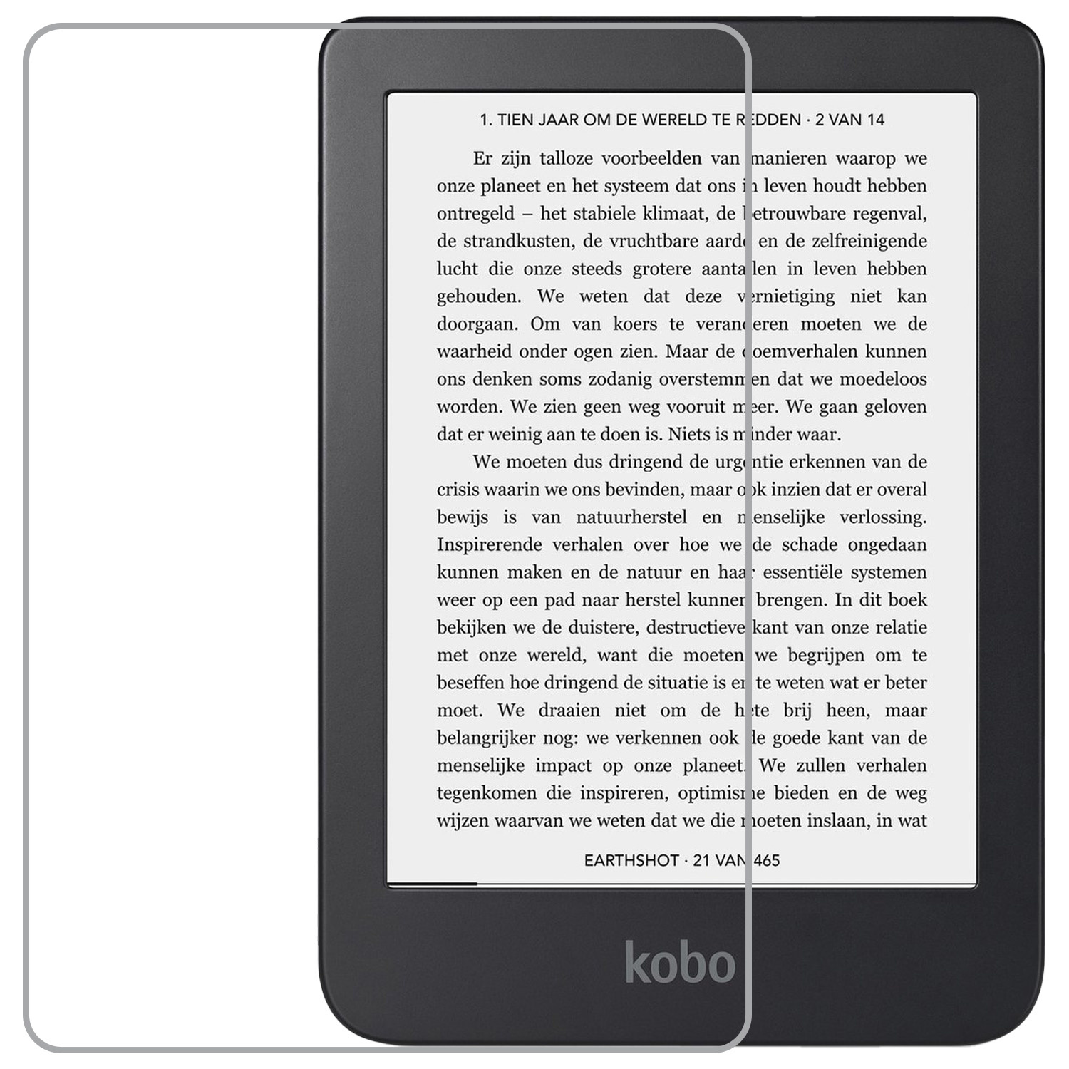 Nomfy Screenprotector Geschikt voor Kobo Clara 2E Screenprotector Bescherm Glas - Screenprotector Geschikt voor Kobo Clara 2E Screen Protector Tempered Glass