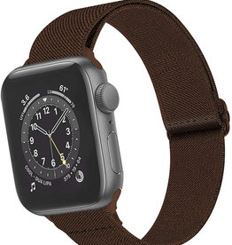 BASEY. BASEY. Apple Watch Bandje Stof Verstelbaar (38/40/41 mm) - Bruin