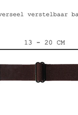 BASEY. Nylon Bandje Geschikt voor Apple Watch 1-8 / SE (38/40/41 mm) Bandje Stof - Horloge Band Verstelbare Gesp Polsband Geschikt voor Apple Watch 1-8 / SE (38/40/41 mm) - Bruin