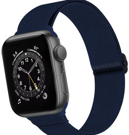 BASEY. BASEY. Apple Watch Bandje Stof Verstelbaar (38/40/41 mm) - Donkerblauw