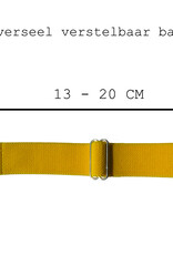 BASEY. Nylon Bandje Geschikt voor Apple Watch 1-8 / SE (38/40/41 mm) Bandje Stof - Horloge Band Verstelbare Gesp Polsband Geschikt voor Apple Watch 1-8 / SE (38/40/41 mm) - Geel