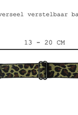 BASEY. Nylon Bandje Geschikt voor Apple Watch 1-8 / SE (38/40/41 mm) Bandje Stof - Horloge Band Verstelbare Gesp Polsband Geschikt voor Apple Watch 1-8 / SE (38/40/41 mm) - Pantergeel