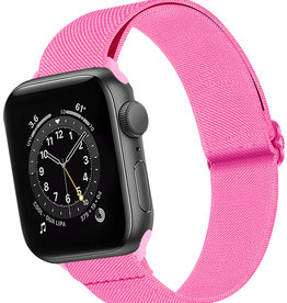BASEY. BASEY. Apple Watch Bandje Stof Verstelbaar (38/40/41 mm) - Roze