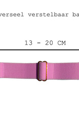 BASEY. Nylon Bandje Geschikt voor Apple Watch 1-8 / SE (38/40/41 mm) Bandje Stof - Horloge Band Verstelbare Gesp Polsband Geschikt voor Apple Watch 1-8 / SE (38/40/41 mm) - Roze