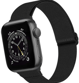 BASEY. BASEY. Apple Watch Bandje Stof Verstelbaar (38/40/41 mm) - Zwart