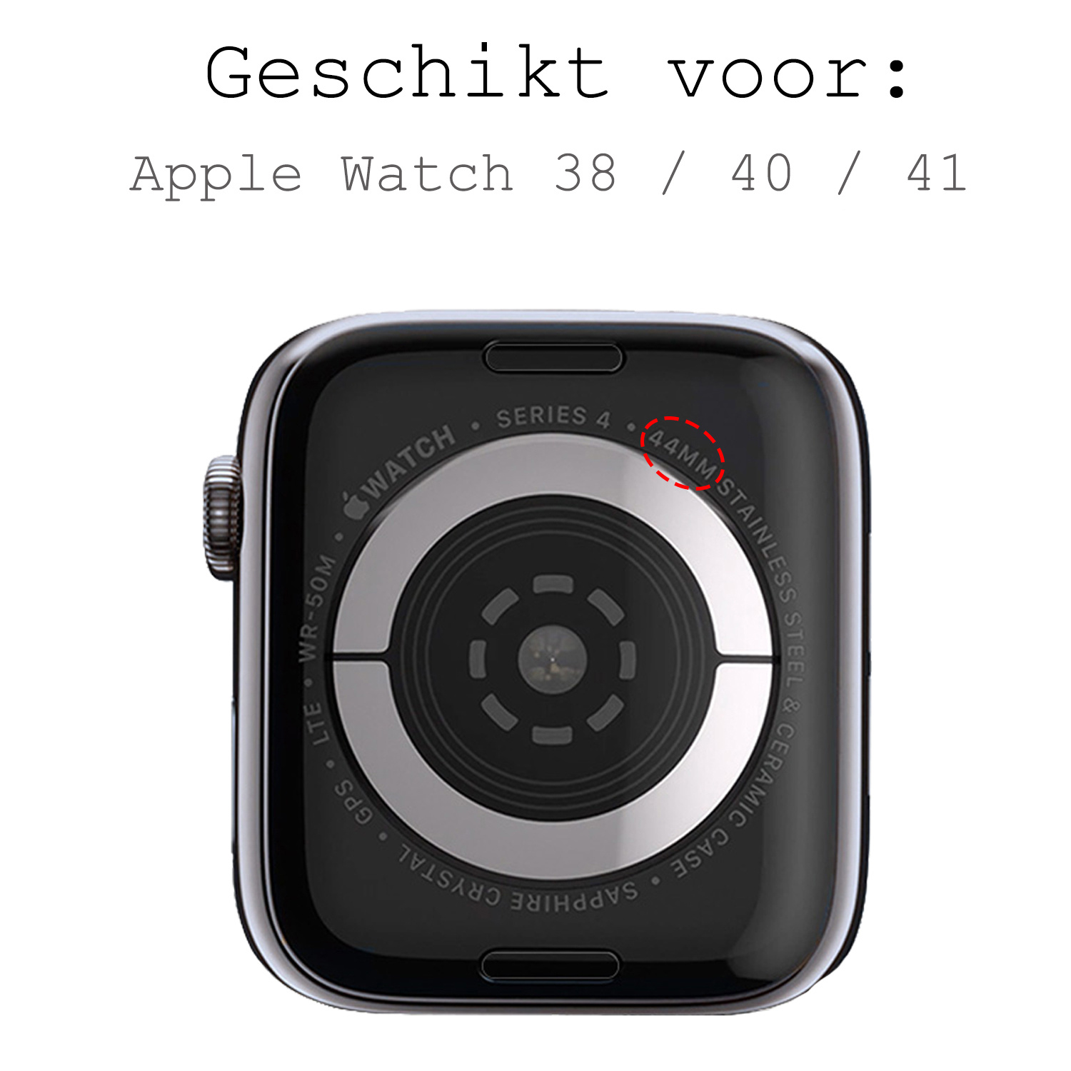 BASEY. Nylon Bandje Geschikt voor Apple Watch 1-8 / SE (38/40/41 mm) Bandje Stof - Horloge Band Verstelbare Gesp Polsband Geschikt voor Apple Watch 1-8 / SE (38/40/41 mm) - Zwart