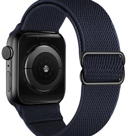 NoXx NoXx Apple Watch Bandje Stof Verstelbaar (38/40/41 mm) - Donkerblauw