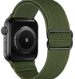 NoXx NoXx Apple Watch Bandje Stof Verstelbaar (38/40/41 mm) - Donkergroen