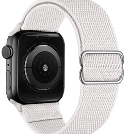 NoXx NoXx Apple Watch Bandje Stof Verstelbaar (38/40/41 mm) - Wit