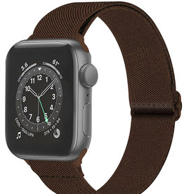 Nomfy Nomfy Apple Watch Bandje Stof Verstelbaar (38/40/41 mm) - Bruin