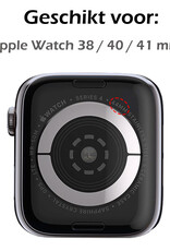 Nomfy Bandje Geschikt Voor Apple Watch Bandje 38/40/41 mm Nylon Horloge Band Verstelbare Gesp - Geschikt Voor Apple Watch 1-8 / SE - 38/40/41 mm Nylon - Donkergroen