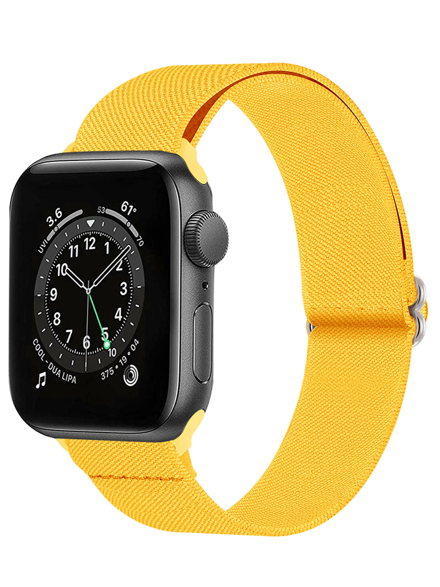 Nomfy Bandje Geschikt Voor Apple Watch Bandje 38/40/41 mm Nylon Horloge Band Verstelbare Gesp - Geschikt Voor Apple Watch 1-8 / SE - 38/40/41 mm Nylon - Geel