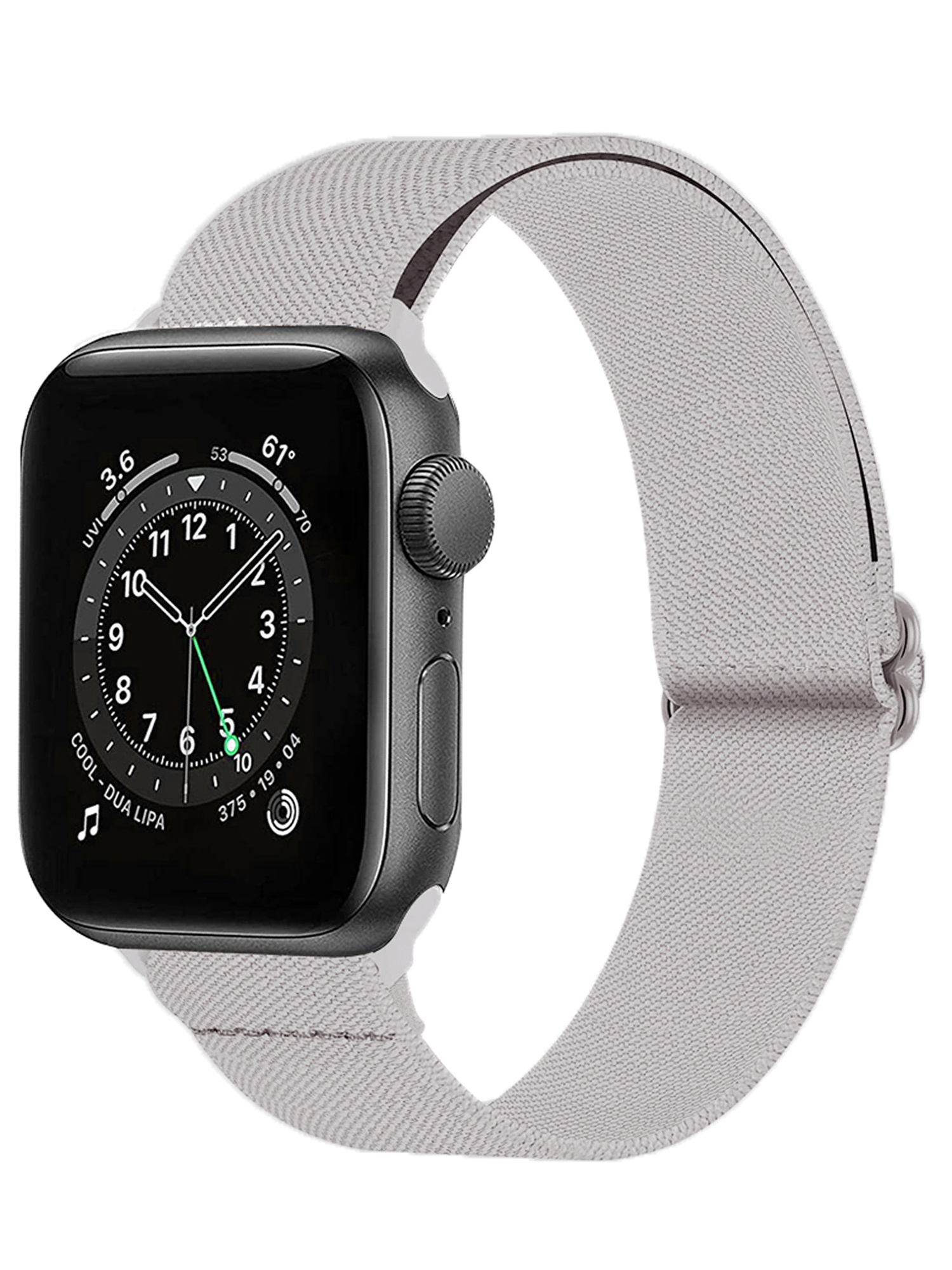 Nomfy Bandje Geschikt Voor Apple Watch Bandje 38/40/41 mm Nylon Horloge Band Verstelbare Gesp - Geschikt Voor Apple Watch 1-8 / SE - 38/40/41 mm Nylon - Grijs