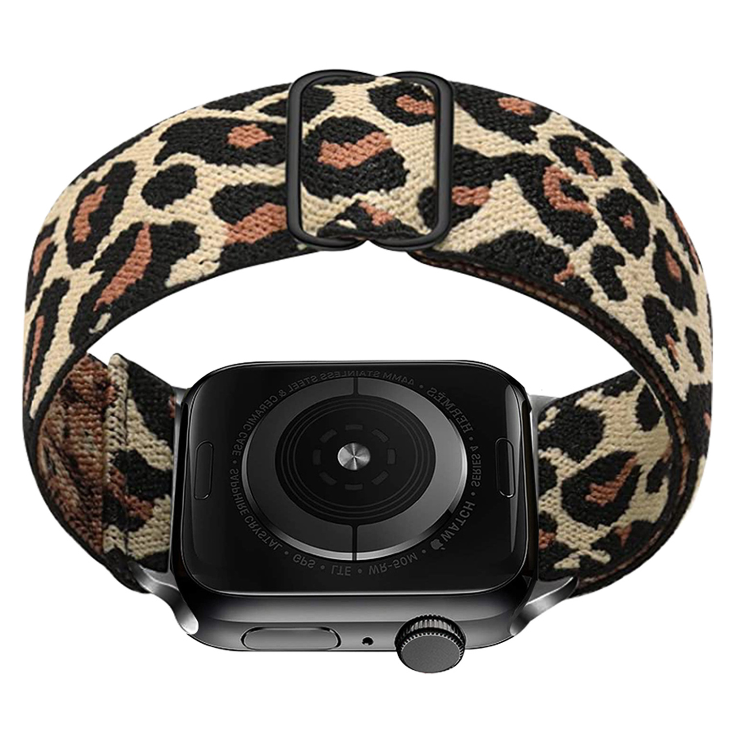 Nomfy Bandje Geschikt Voor Apple Watch Bandje 38/40/41 mm Nylon Horloge Band Verstelbare Gesp - Geschikt Voor Apple Watch 1-8 / SE - 38/40/41 mm Nylon - Panter Geel