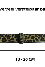 Nomfy Bandje Geschikt Voor Apple Watch Bandje 38/40/41 mm Nylon Horloge Band Verstelbare Gesp - Geschikt Voor Apple Watch 1-8 / SE - 38/40/41 mm Nylon - Panter Geel