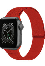 Nomfy Bandje Geschikt Voor Apple Watch Bandje 38/40/41 mm Nylon Horloge Band Verstelbare Gesp - Geschikt Voor Apple Watch 1-8 / SE - 38/40/41 mm Nylon - Rood