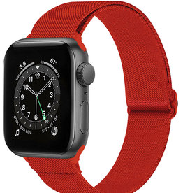 Nomfy Nomfy Apple Watch Bandje Stof Verstelbaar (38/40/41 mm) - Rood