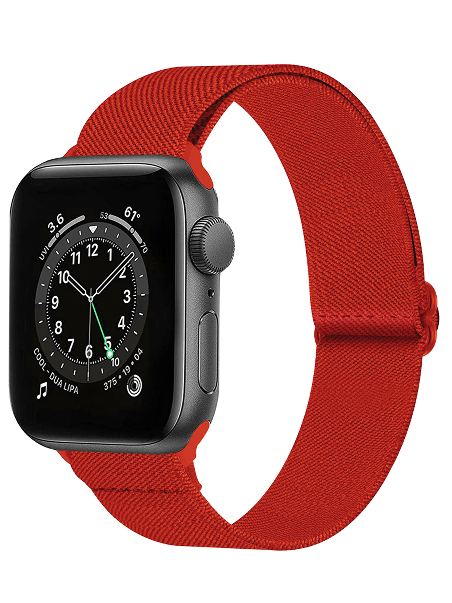 Nomfy Bandje Geschikt Voor Apple Watch Bandje 38/40/41 mm Nylon Horloge Band Verstelbare Gesp - Geschikt Voor Apple Watch 1-8 / SE - 38/40/41 mm Nylon - Rood