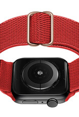 Nomfy Bandje Geschikt Voor Apple Watch Bandje 38/40/41 mm Nylon Horloge Band Verstelbare Gesp - Geschikt Voor Apple Watch 1-8 / SE - 38/40/41 mm Nylon - Rood