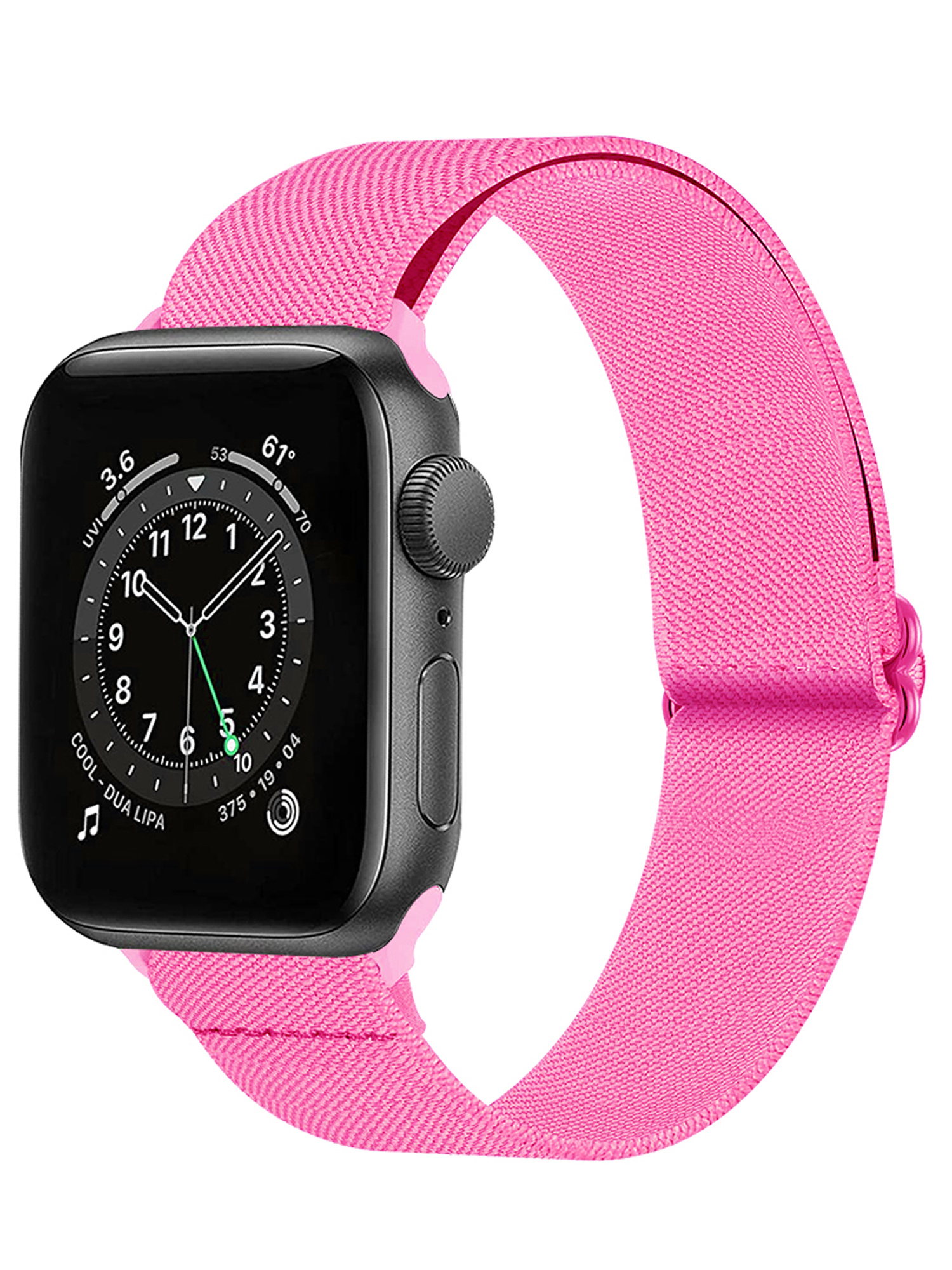 Nomfy Bandje Geschikt Voor Apple Watch Bandje 38/40/41 mm Nylon Horloge Band Verstelbare Gesp - Geschikt Voor Apple Watch 1-8 / SE - 38/40/41 mm Nylon - Roze