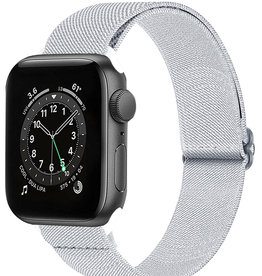 Nomfy Nomfy Apple Watch Bandje Stof Verstelbaar (38/40/41 mm) - Wit