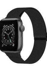 Nomfy Bandje Geschikt Voor Apple Watch Bandje 38/40/41 mm Nylon Horloge Band Verstelbare Gesp - Geschikt Voor Apple Watch 1-8 / SE - 38/40/41 mm Nylon - Zwart
