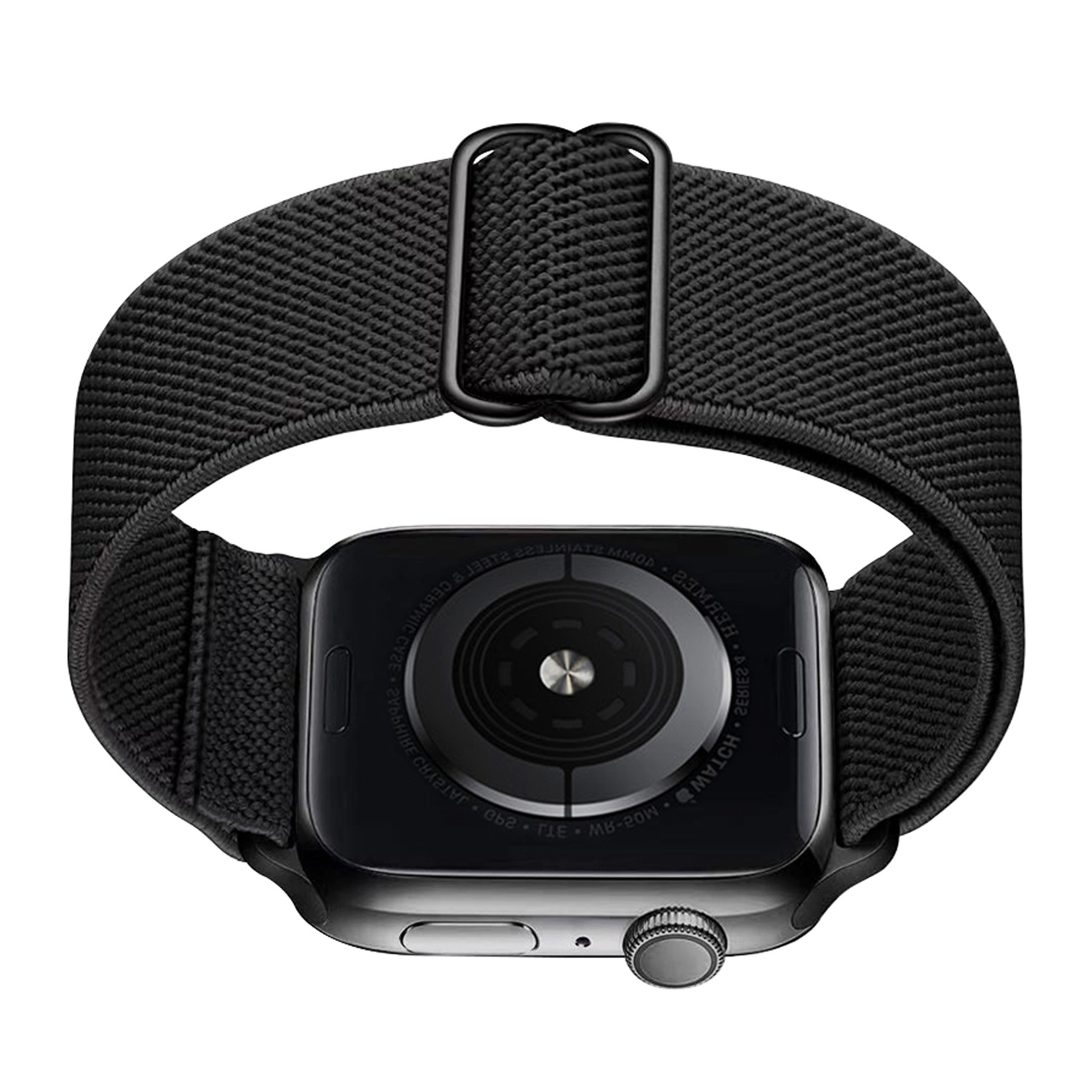 Nomfy Bandje Geschikt Voor Apple Watch Bandje 38/40/41 mm Nylon Horloge Band Verstelbare Gesp - Geschikt Voor Apple Watch 1-8 / SE - 38/40/41 mm Nylon - Zwart