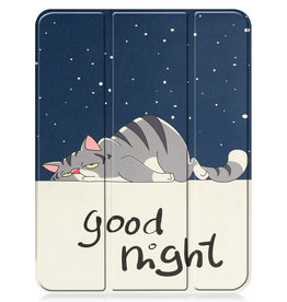 Nomfy Nomfy iPad 10 2022 Hoesje Met Uitsparing Apple Pencil - Kat