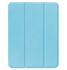 Nomfy Nomfy iPad 10 2022 Hoesje Met Uitsparing Apple Pencil - Lichtblauw
